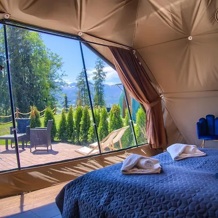 Luksusowy namiot Peak Glamp & Jacuzzi Zakopane